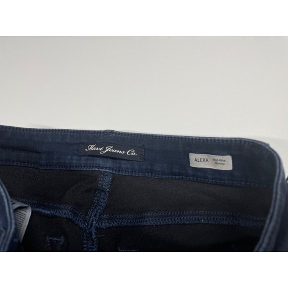 Mavi Women's Alexa Mid-Rise Skinny Jeans 25 / 28‎ Dark Blue Denim Size XS - Picture 9 of 10